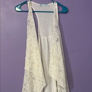 White Lace Vest